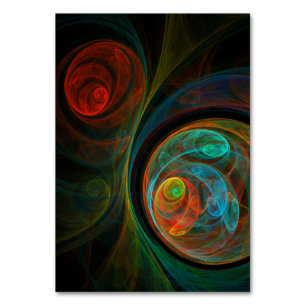 Rebirth Abstract Art Table Card