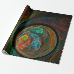 Rebirth Abstract Art Wrapping Paper