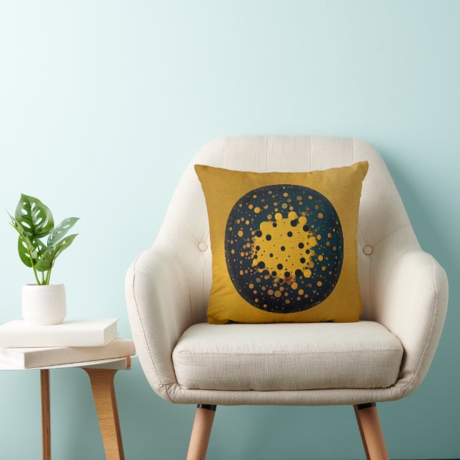 Rebirth – Abstract Circle Of Emergence Throw Pillow (Chair)