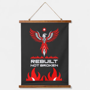 Rebirth And Strength Phoenix Hanging Tapestry