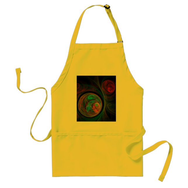 Rebirth Blue Abstract Art Apron (Front)