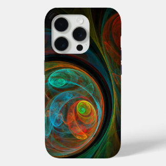 Rebirth Blue Abstract Art iPhone 15 Pro Case