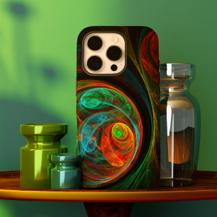 Rebirth Blue Abstract Art iPhone 16 Pro Case