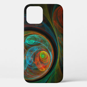 Rebirth Blue Abstract Art iPhone 12 Case
