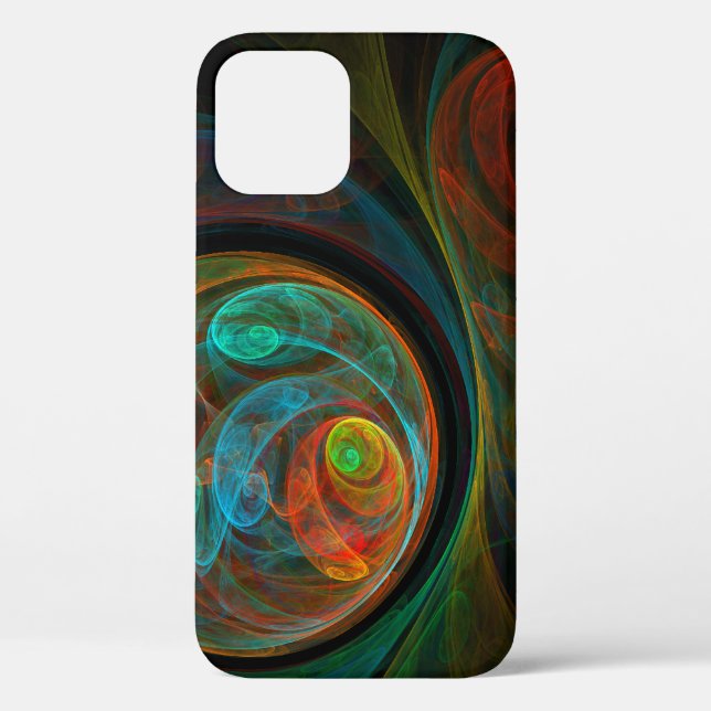 Rebirth Blue Abstract Art Case-Mate iPhone Case (Back)