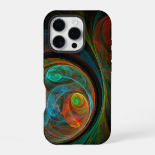 Rebirth Blue Abstract Art iPhone 16 Pro Case