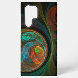 Rebirth Blue Abstract Art Samsung Galaxy Case