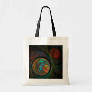 Rebirth Blue Abstract Art Tote Bag