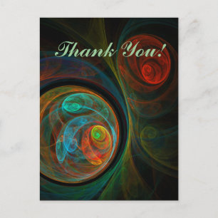 Rebirth Blue Thank You Postcard