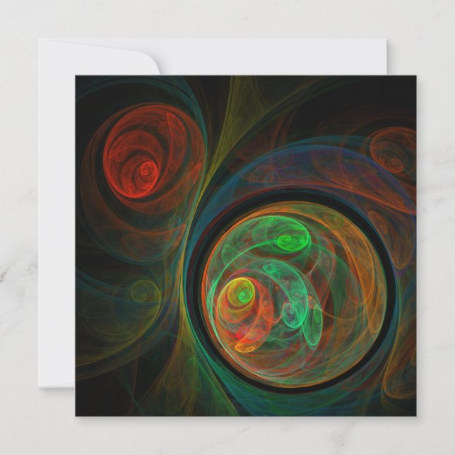 Rebirth Green Abstract Art (Front)