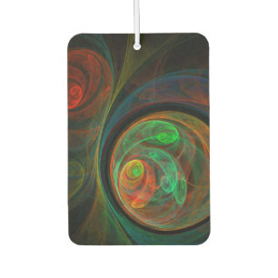 Rebirth Green Abstract Art Car Air Freshener