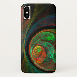 Rebirth Green Abstract Art Case-Mate iPhone Case