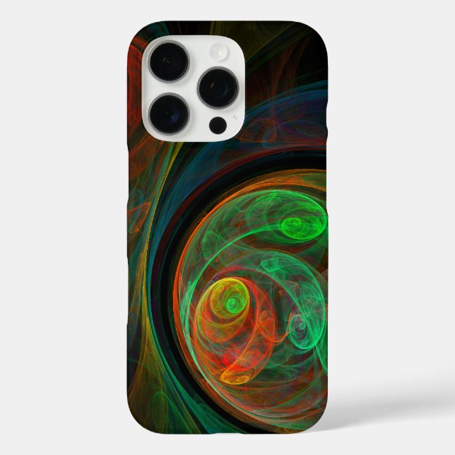 Rebirth Green Abstract Art Case-Mate iPhone Case (Back)