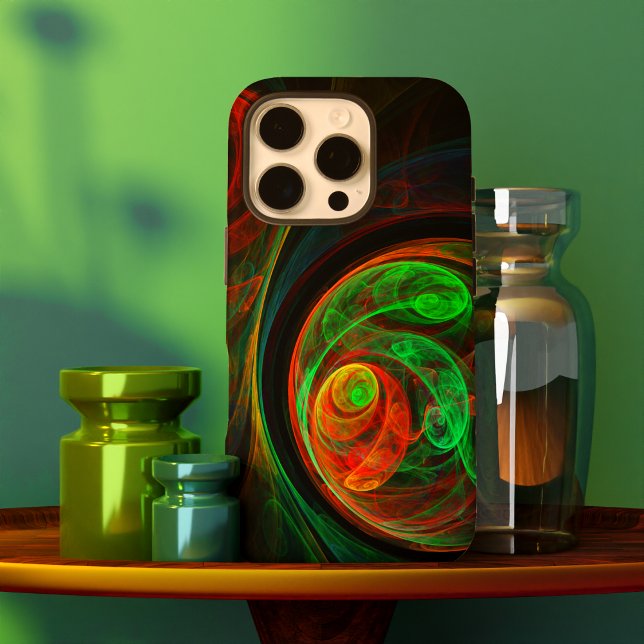 Rebirth Green Abstract Art Case-Mate iPhone Case (Rebirth Green Abstract Art Case-Mate iPhone Case)