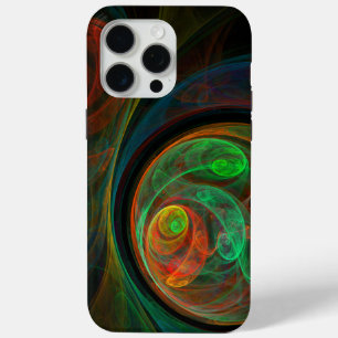 Rebirth Green Abstract Art iPhone 15 Pro Max Case