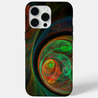 Rebirth Green Abstract Art iPhone 15 Pro Max Case