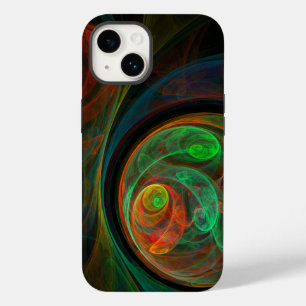 Rebirth Green Abstract Art Case-Mate iPhone 14 Case