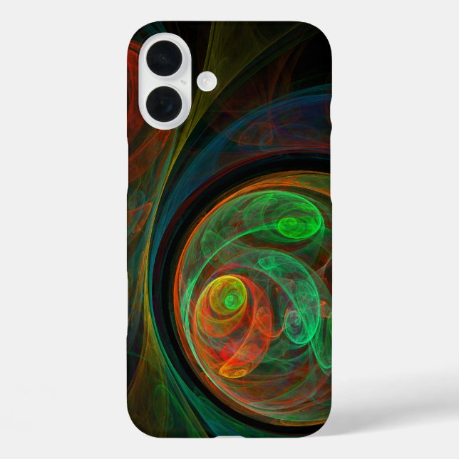 Rebirth Green Abstract Art Case-Mate iPhone Case (Back)