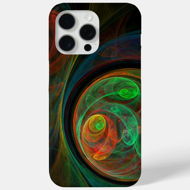 Rebirth Green Abstract Art Case-Mate iPhone Case (Back)