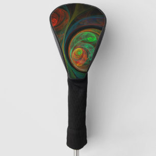 Rebirth Green Abstract Art Golf Head Cover