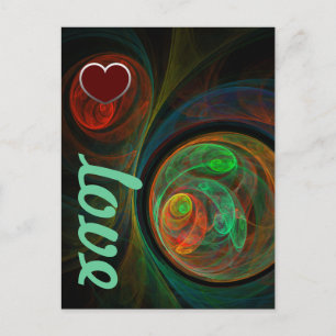 Rebirth Green Love Postcard