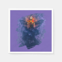 Rebirth. Skeleton with wings rising up