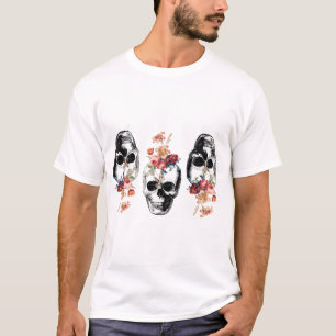 Rebirth - Skulls Blossoming T-Shirt