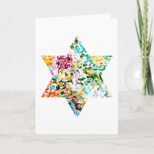 Rebirth Star Jewish Sympathy  Card