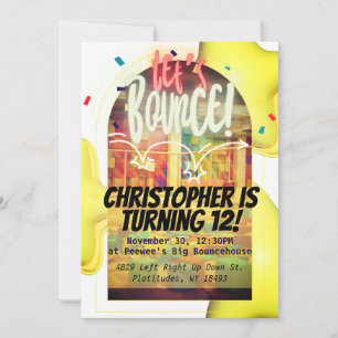 Rebondissons ! Invitation Anniversaire