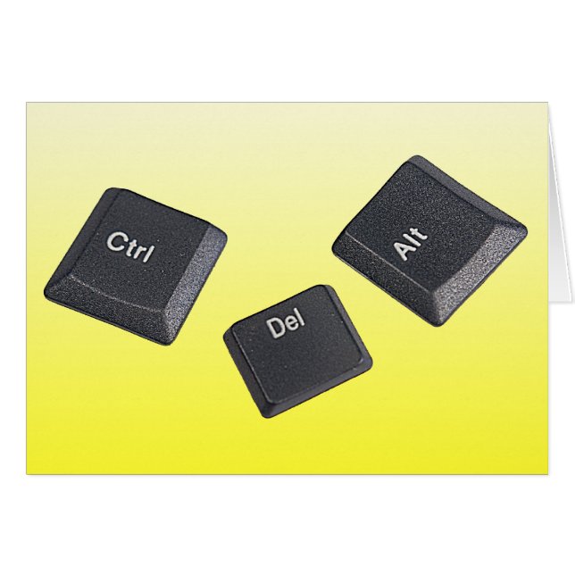 Reboot Computer Keys Blank Inside (Front Horizontal)