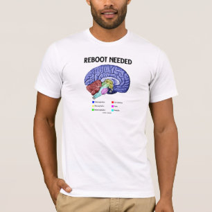 Reboot Needed (Anatomical Brain Humour) T-Shirt