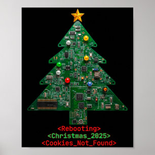 Rebooting The Holidays It Tech Suprt Computer Geek Poster