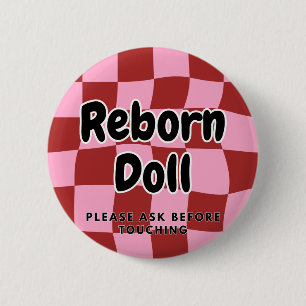 Reborn doll Button Please Ask Before Touching
