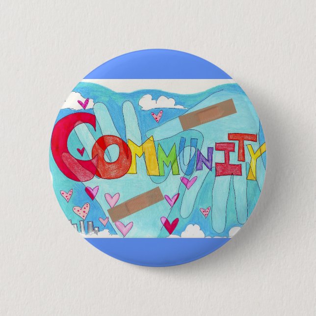 Rebuild Community 2 Inch Round Button (Front)