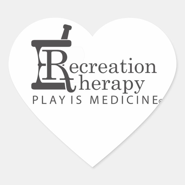 Rec. Therapy gear Heart Sticker (Front)