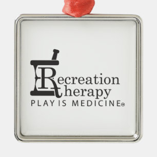 Rec. Therapy gear Metal Ornament