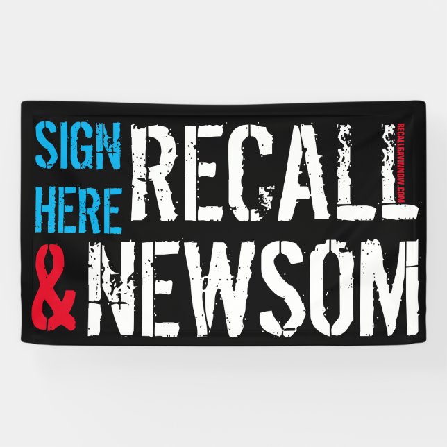 RECALL NEWSOM NOW BANNER (Horizontal)