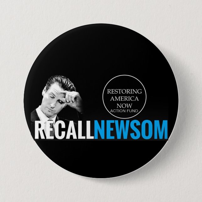 RECALL NEWSOM NOW BUTTON (Front)