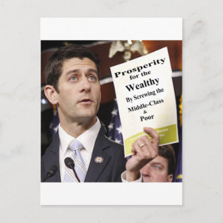 Recall Representative Paul Ryan Postcard