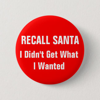 Recall Santa 2 Inch Round Button