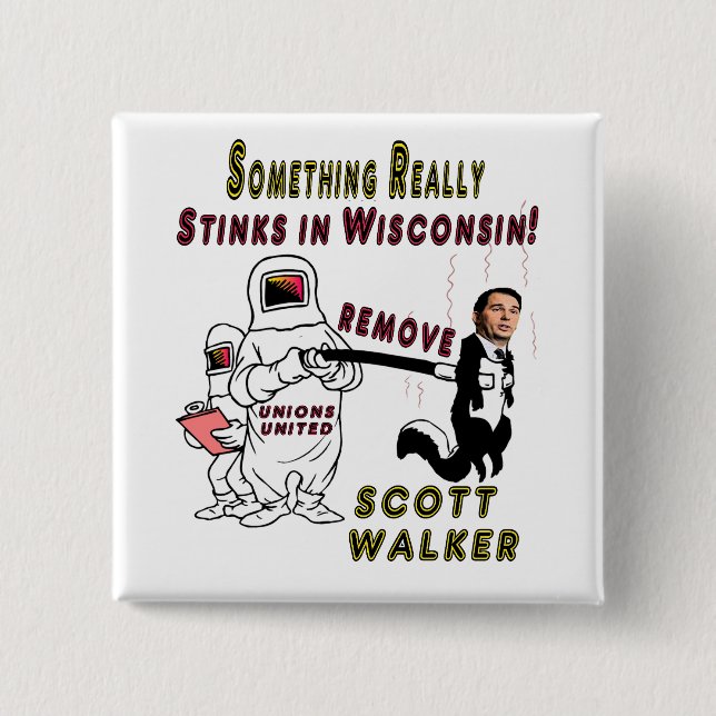 RECALL SCOTT WALKER 2 INCH SQUARE BUTTON (Front)