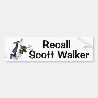 Recall Scott Walker Bumper Sticker