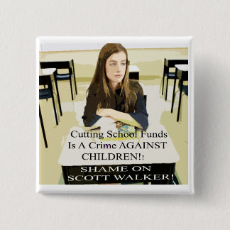 RECALL TEA PARTY GOVERNORS 2 INCH SQUARE BUTTON