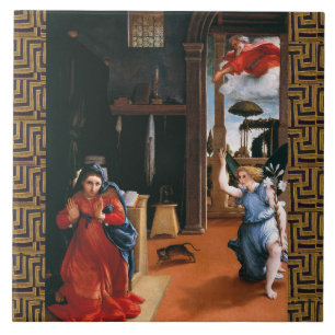 RECANATI ANNUNCIATION by LORENZO LOTTO Ceramic Til Tile