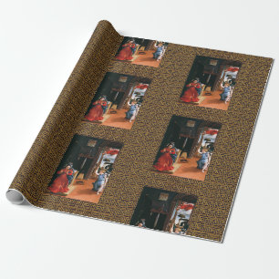RECANATI ANNUNCIATION by Lorenzo Lotto Wrapping Paper