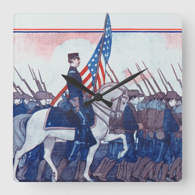 Recaptured: A Philippine War Story Square Wall Clock (Front)