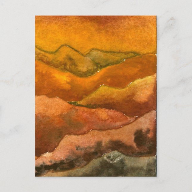 "Receading Hills #2" Country Roads Postcard (Front)