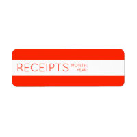 Receipt Organization Labels