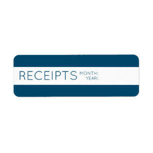 Receipt Organization Labels