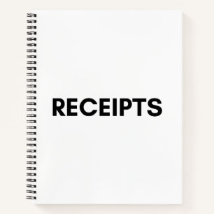 receipts notebook